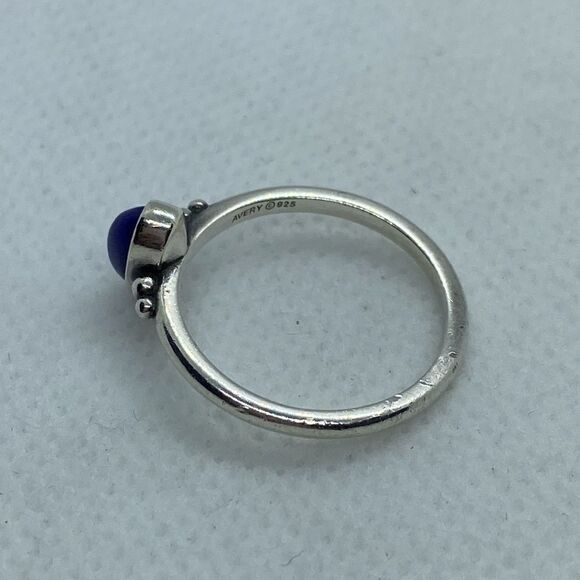 💛 HTF Vintage 925 Avery Lapis Ring - Picture 3 of 4